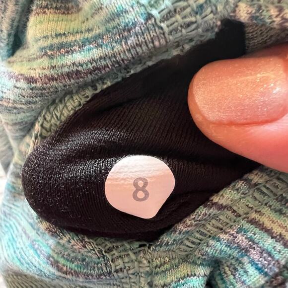 Lululemon wunder under space dye camo alberta teal size 8 - Picture 3 of 6